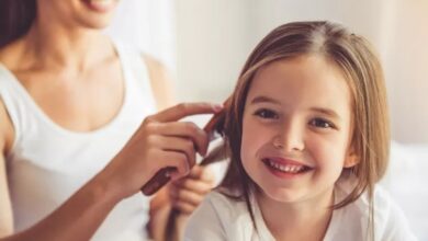 تنعيم الشعر الخشن للاطفال