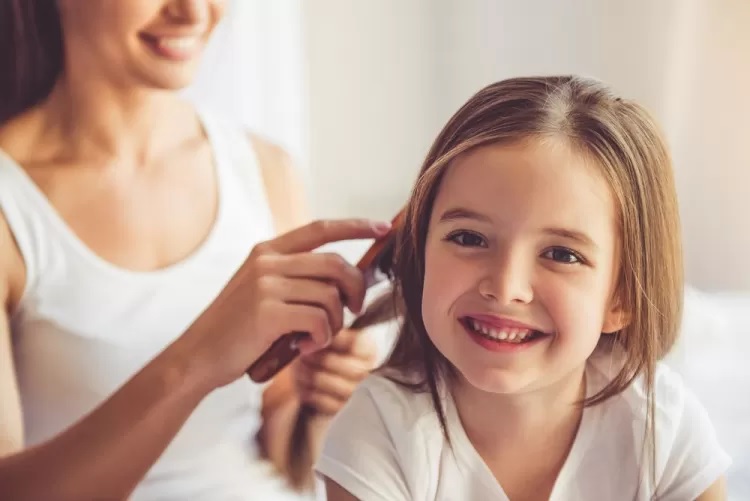 تنعيم الشعر الخشن للاطفال